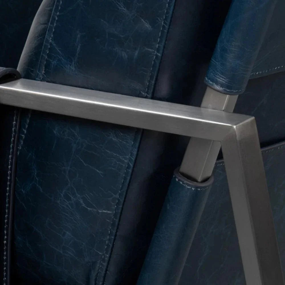 Edmonds Leather Upholstery Luxury Leather Chair - LOOMLAN - Sarreid - Accent Chairs