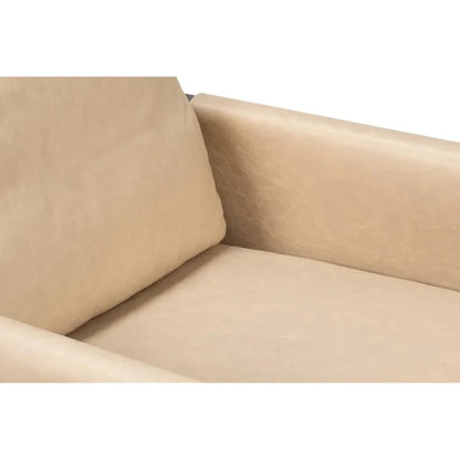 Edmonds Leather Upholstery Luxury Leather Chair - LOOMLAN - Sarreid - Accent Chairs