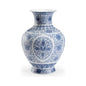 Edo Blue Ceramic Urn - LOOMLAN - Chelsea House - Vases & Jars