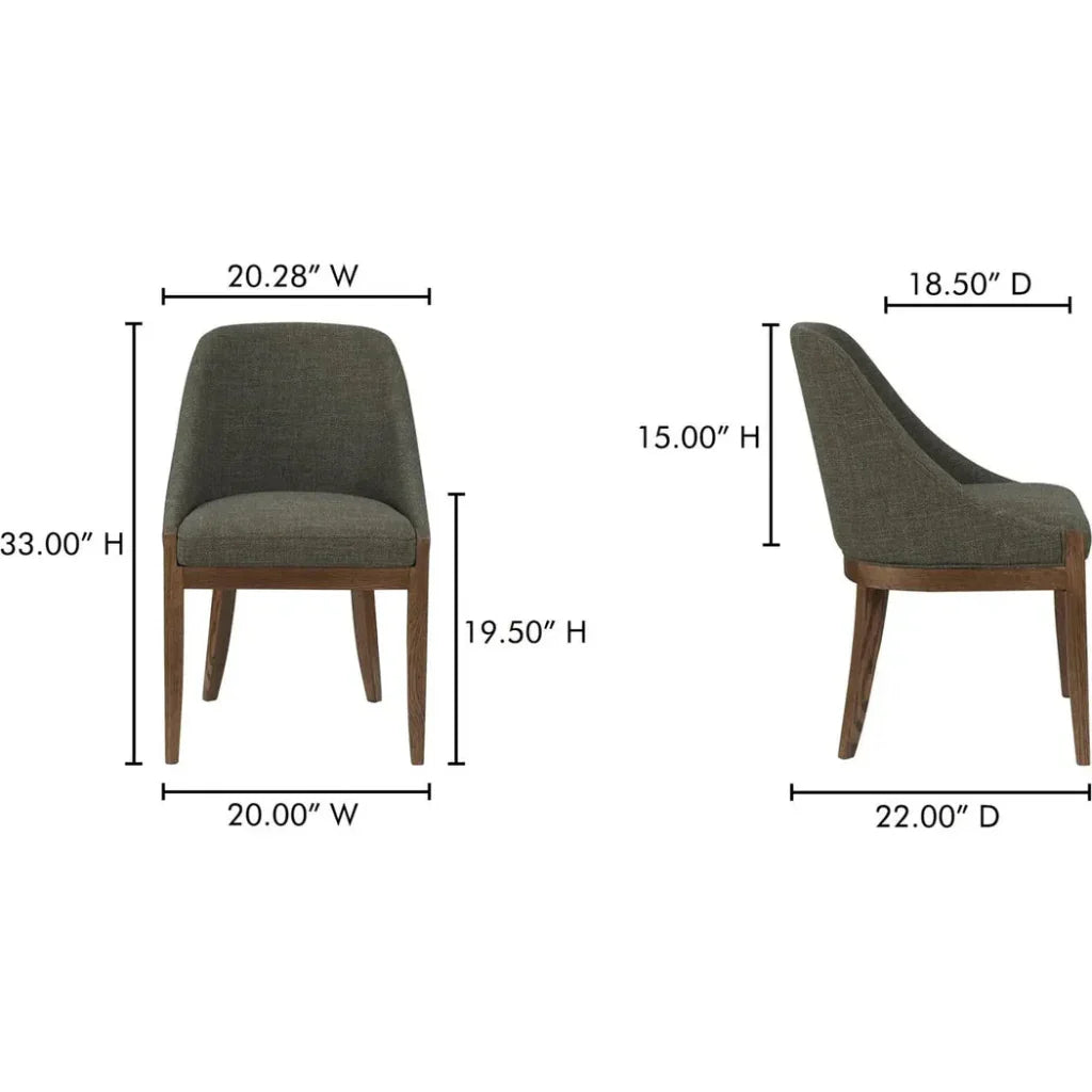 Edward Performance Armless Dining Chair - LOOMLAN - Moe's Home - Dining Chairs