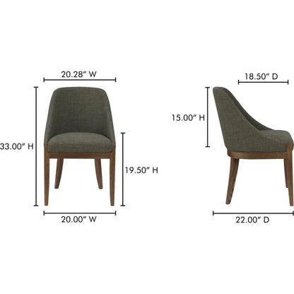 Edward Performance Armless Dining Chair - LOOMLAN - Moe's Home - Dining Chairs