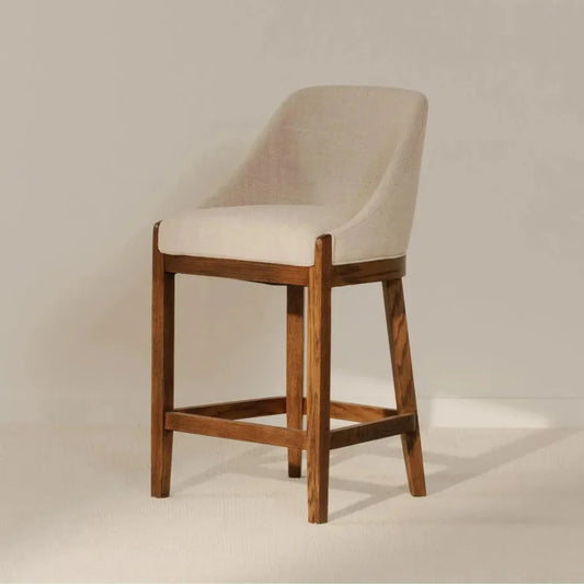 Edward Performance Fabric Wood Frame Counter Stool - LOOMLAN - Moe's Home - Counter Stools