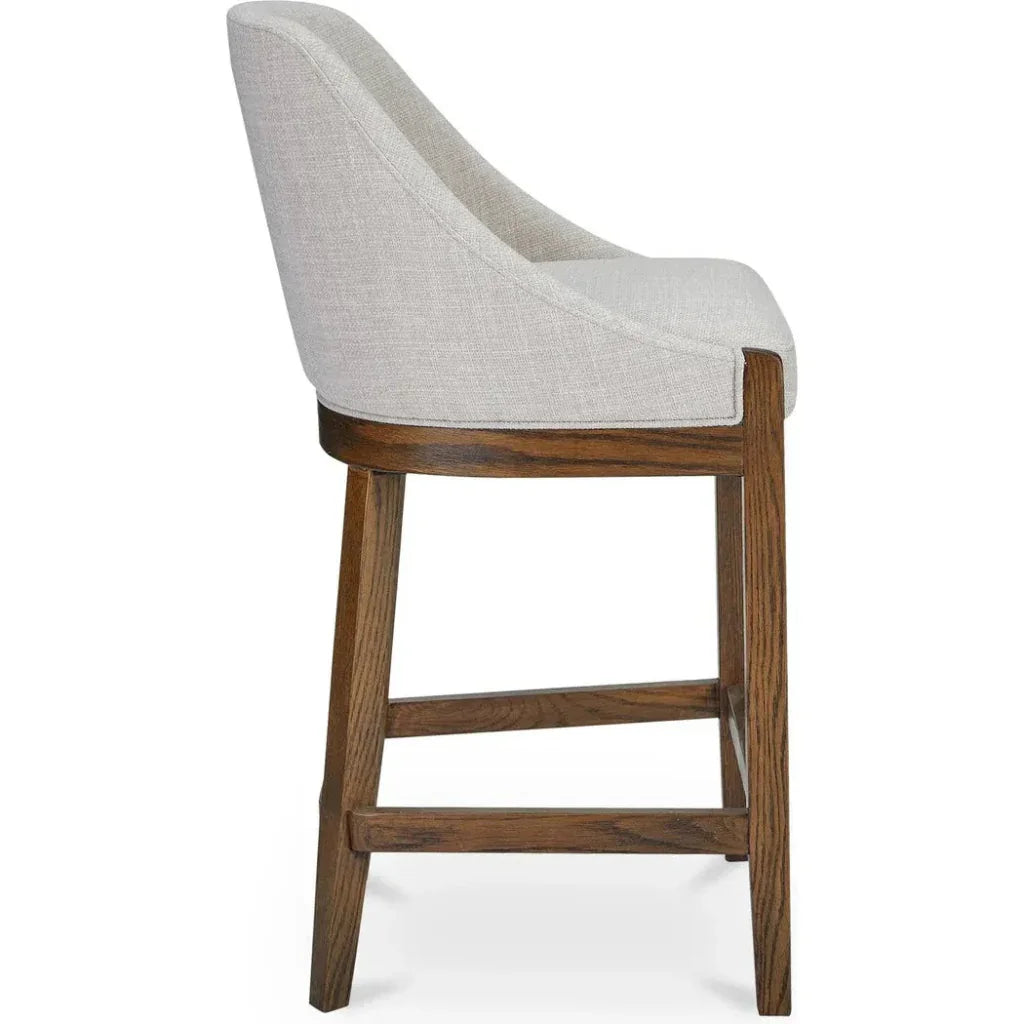 Edward Performance Fabric Wood Frame Counter Stool - LOOMLAN - Moe's Home - Counter Stools