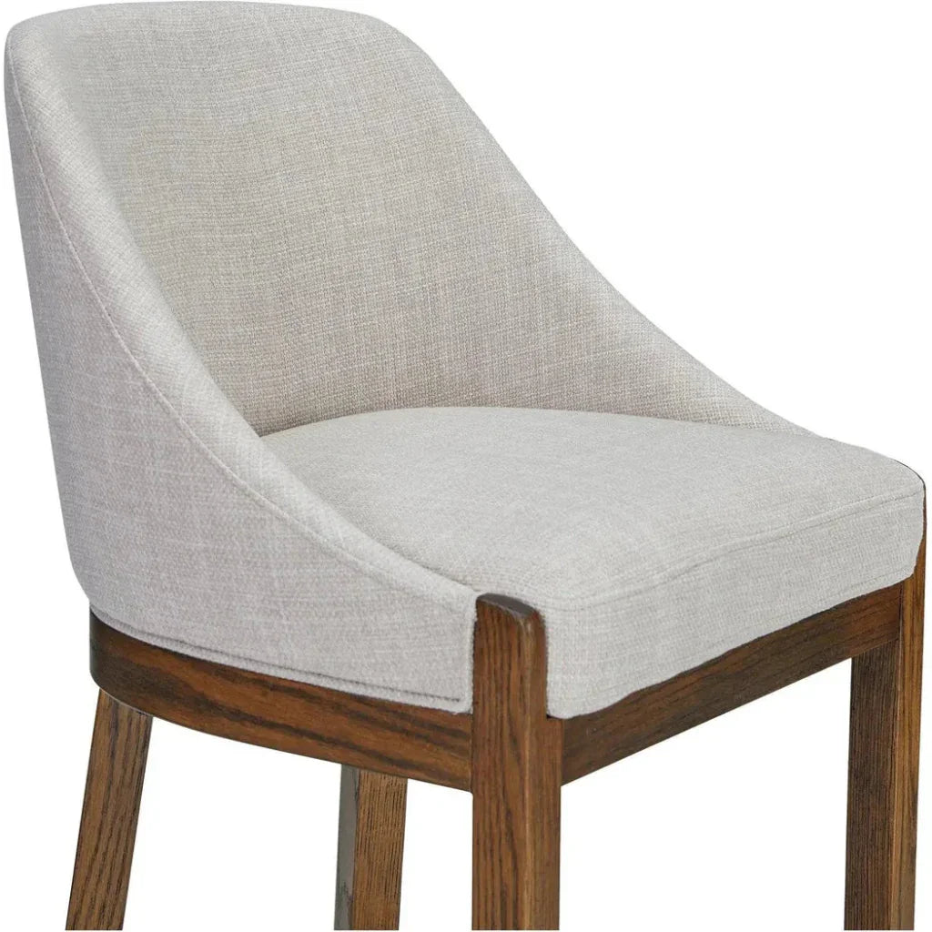 Edward Performance Fabric Wood Frame Counter Stool - LOOMLAN - Moe's Home - Counter Stools