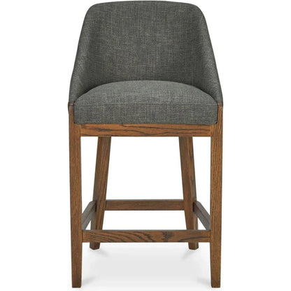 Edward Performance Fabric Wood Frame Counter Stool - LOOMLAN - Moe's Home - Counter Stools