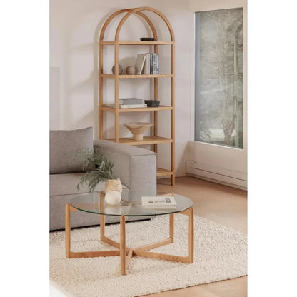 Eero Natural Oak Wood BookShelf - LOOMLAN - Moe's Home - Etageres