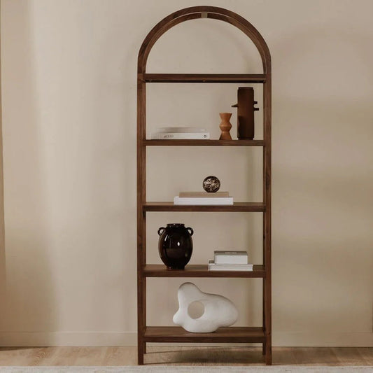 Eero Solid Walnut Design Etagere-Etageres-Moe's Home-LOOMLAN