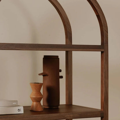 Eero Solid Walnut Design Etagere-Etageres-Moe's Home-LOOMLAN