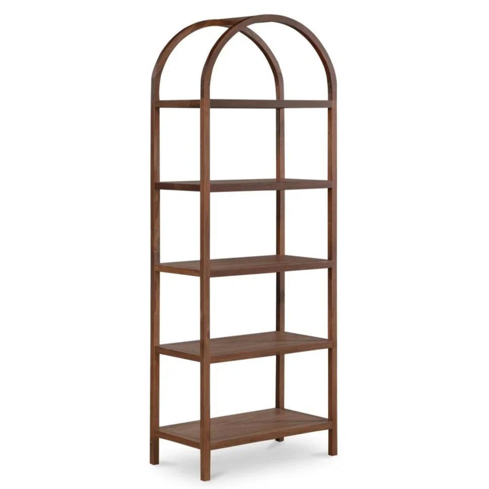 Eero Solid Walnut Design Etagere-Etageres-Moe's Home-LOOMLAN