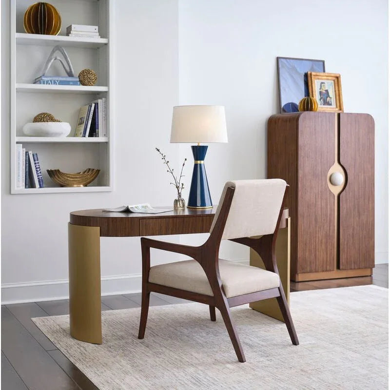 Eichler Wooden Brown Arm Chair - LOOMLAN - Wildwood - Club Chairs