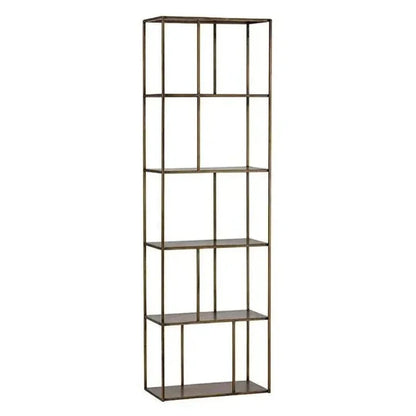Eiffel Stylish Iron Etagere-Etageres-SUNPAN-Antique Brass-Small-LOOMLAN