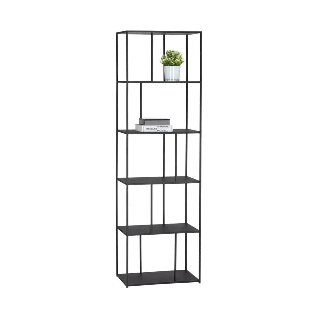 Eiffel Stylish Iron Etagere-Etageres-SUNPAN-Black-Small-LOOMLAN