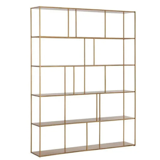 Eiffel Stylish Iron Etagere-Etageres-SUNPAN-Antique Brass-Extra Large-LOOMLAN