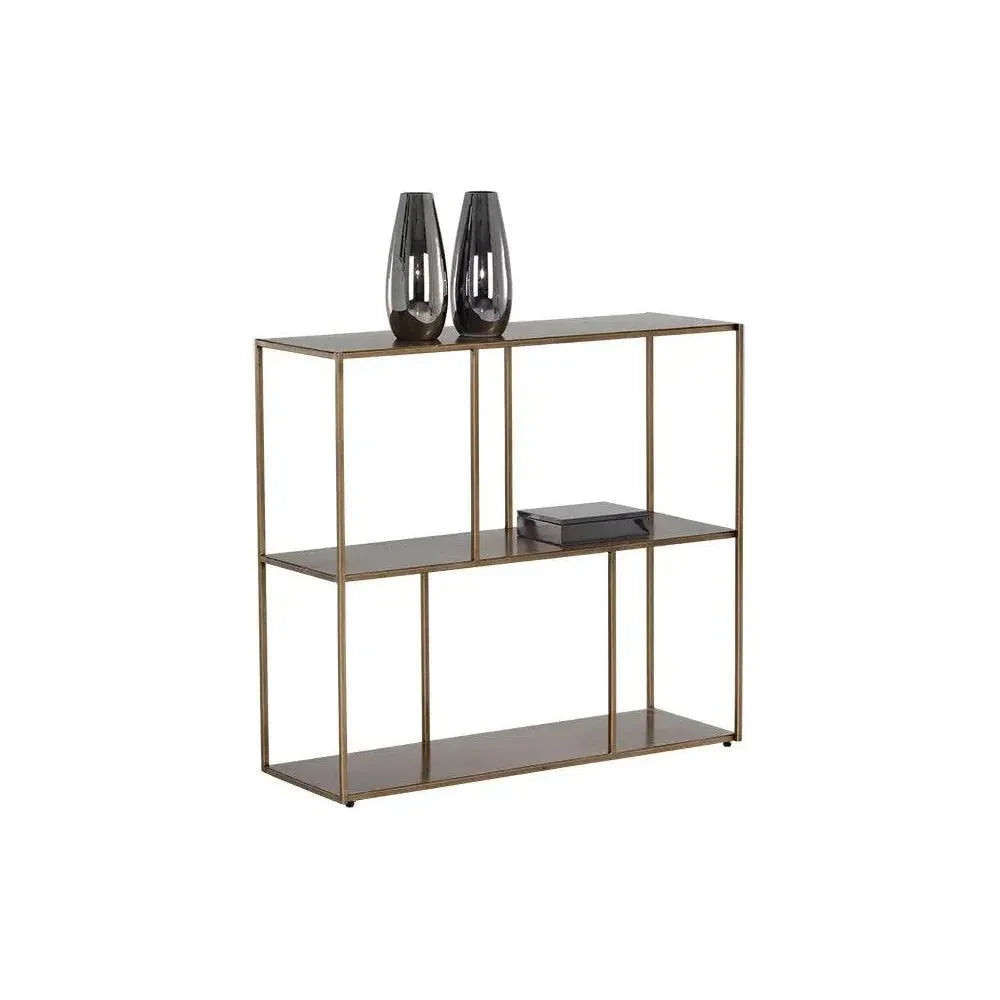Eiffel Stylish Iron Low Etagere-Etageres-SUNPAN-LOOMLAN
