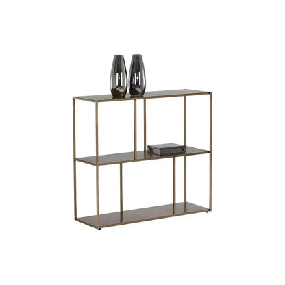 Eiffel Stylish Iron Low Etagere-Etageres-SUNPAN-LOOMLAN