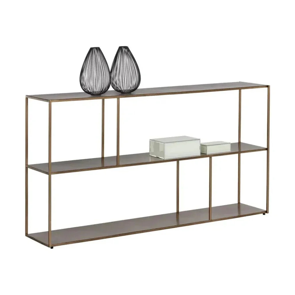 Eiffel Stylish Iron Low Etagere-Etageres-SUNPAN-LOOMLAN