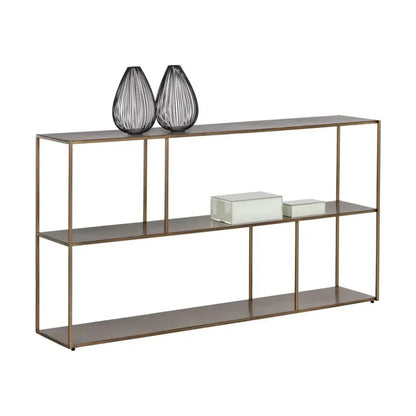 Eiffel Stylish Iron Low Etagere-Etageres-SUNPAN-LOOMLAN