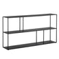 Eiffel Stylish Iron Low Etagere-Etageres-SUNPAN-Black-Large-LOOMLAN