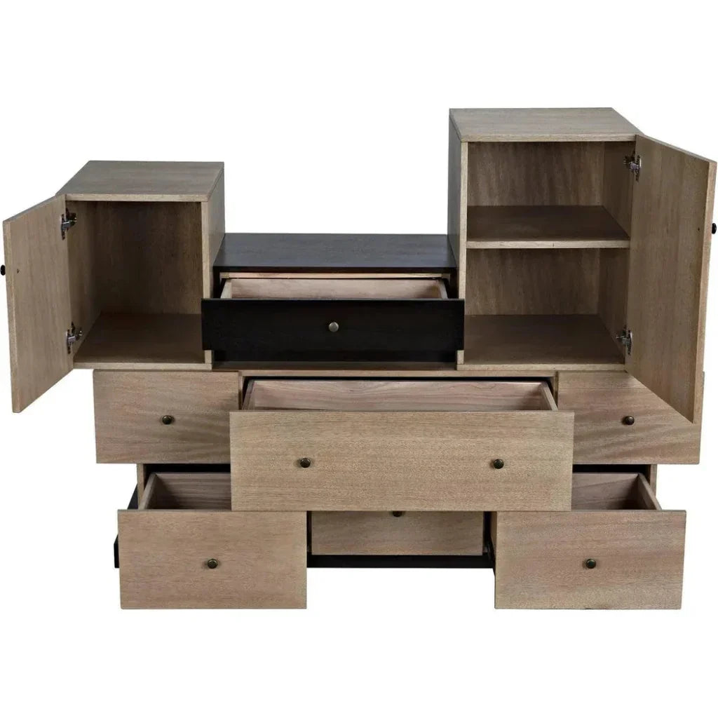 Order Wood Brown Cabinet - LOOMLAN - Noir - Accent Cabinets