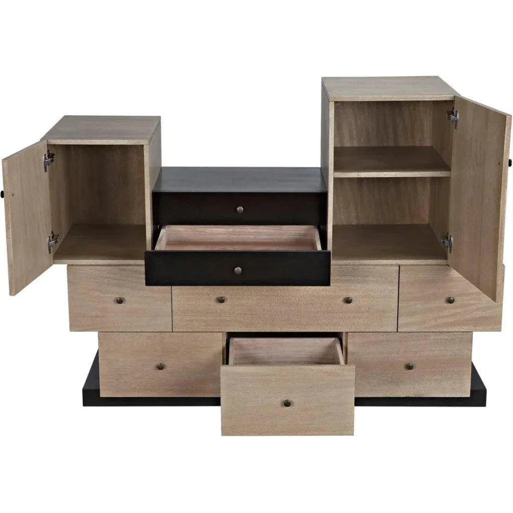 Order Wood Brown Cabinet - LOOMLAN - Noir - Accent Cabinets