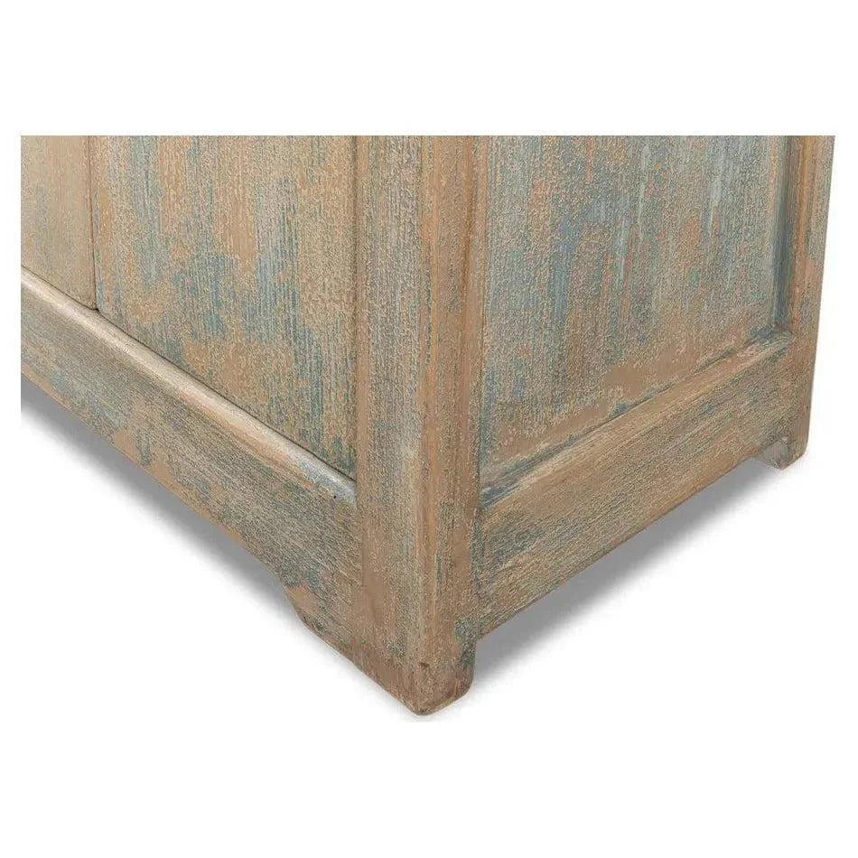 Eight Is Enough Extra Wide Sideboard Antique Blue - LOOMLAN - Sarreid - Sideboards