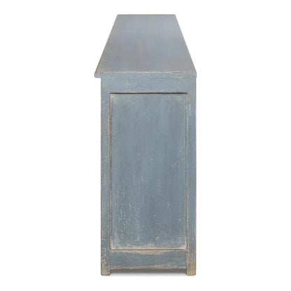 Eight Is Enough Extra Wide Sideboard Blue Grey - LOOMLAN - Sarreid - Sideboards