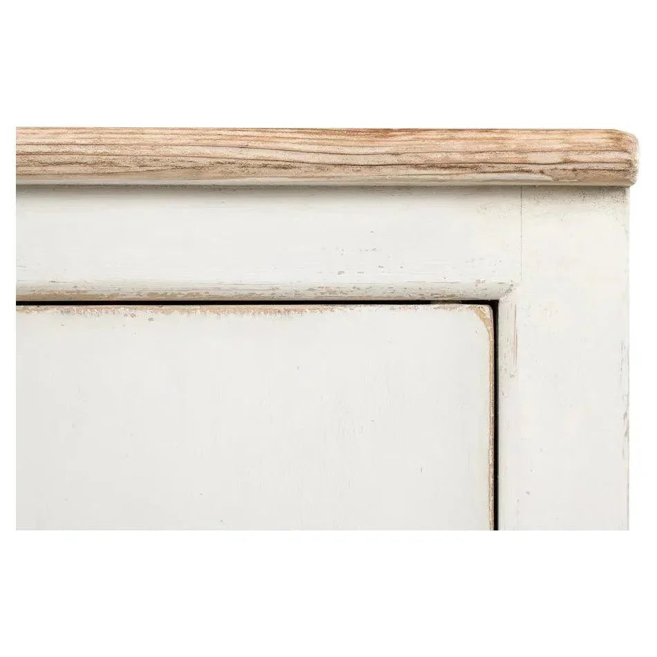 Eight Is Enough Extra Wide Sideboard Whitewash - LOOMLAN - Sarreid - Sideboards