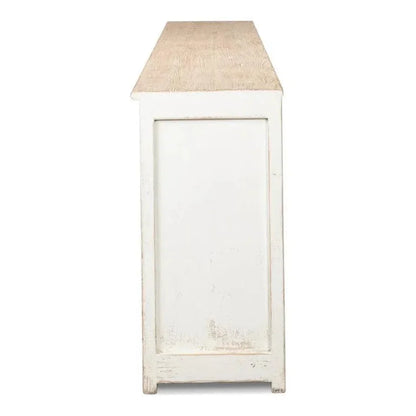 Eight Is Enough Extra Wide Sideboard Whitewash - LOOMLAN - Sarreid - Sideboards