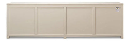 Eight Is Enough Whitewash Wood Sideboard - LOOMLAN - Sarreid - Sideboards