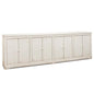 Eight Is Enough Whitewash Wood Sideboard - LOOMLAN - Sarreid - Sideboards