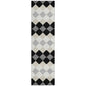 Eira Black Washable Indoor-Outdoor Rug-Outdoor Rugs-LOOMLAN Rugs-2'3" x 7'6"-LOOMLAN