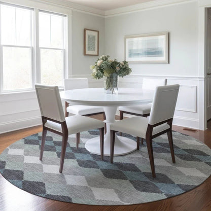 Eira Gray Washable Indoor-Outdoor Rug-Outdoor Rugs-LOOMLAN Rugs-LOOMLAN