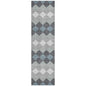 Eira Gray Washable Indoor-Outdoor Rug-Outdoor Rugs-LOOMLAN Rugs-2'3" x 7'6"-LOOMLAN