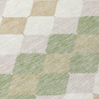 Eira Green Washable Indoor-Outdoor Rug-Outdoor Rugs-LOOMLAN Rugs-LOOMLAN