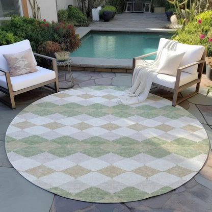 Eira Green Washable Indoor-Outdoor Rug-Outdoor Rugs-LOOMLAN Rugs-LOOMLAN
