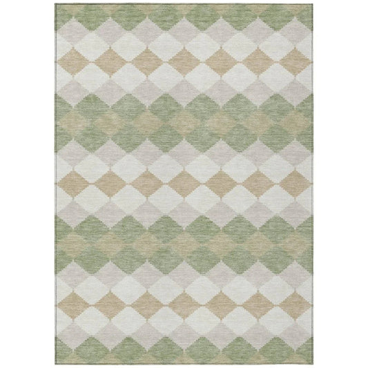 Eira Green Washable Indoor-Outdoor Rug-Outdoor Rugs-LOOMLAN Rugs-2'6" x 3'10"-LOOMLAN