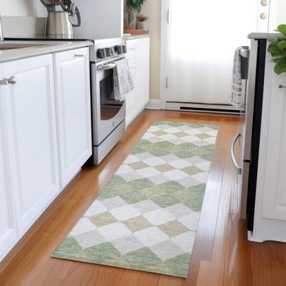 Eira Green Washable Indoor-Outdoor Rug-Outdoor Rugs-LOOMLAN Rugs-LOOMLAN