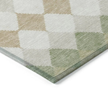 Eira Green Washable Indoor-Outdoor Rug-Outdoor Rugs-LOOMLAN Rugs-LOOMLAN