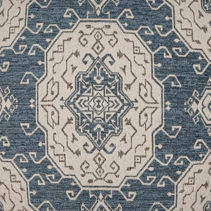 Elaine Global Slate Blue Large Throw Pillow Insert - LOOMLAN - D.V. Kap - Throw Pillows