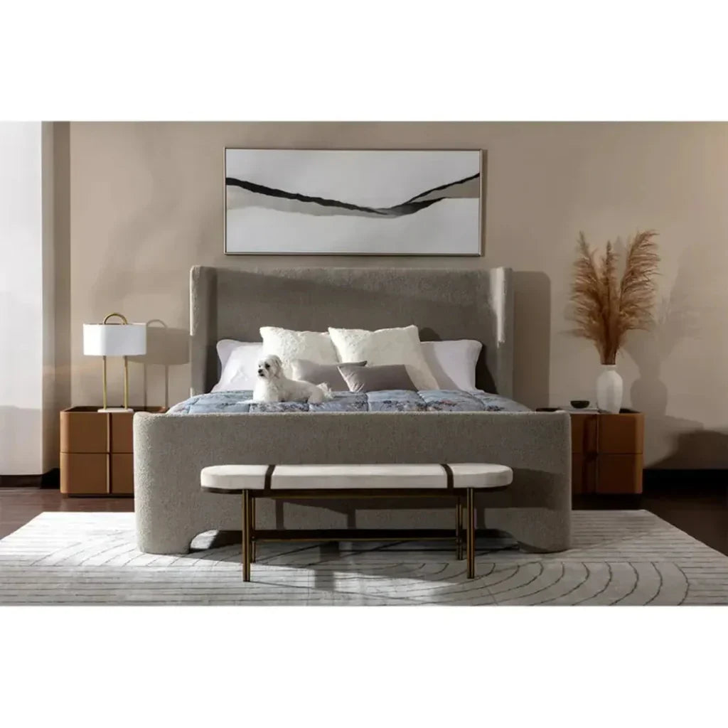 Elaine Performance Fabric Backless Bench - LOOMLAN - SUNPAN - Bedroom Benches
