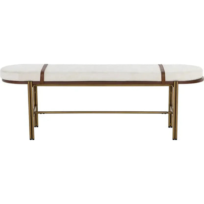 Elaine Performance Fabric Backless Bench - LOOMLAN - SUNPAN - Bedroom Benches
