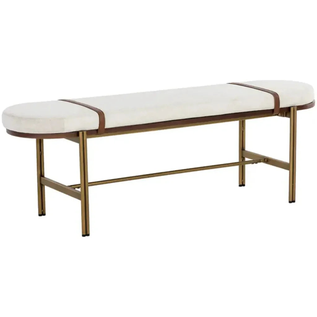 Elaine Performance Fabric Backless Bench - LOOMLAN - SUNPAN - Bedroom Benches