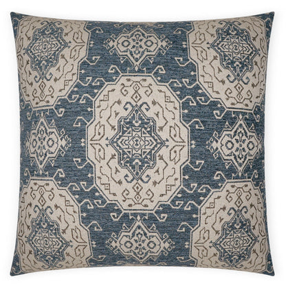 Elaine Slate Blue Throw Pillow