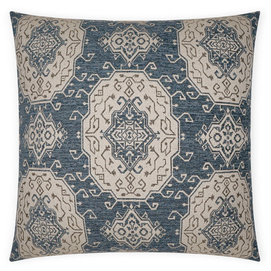 Elaine Slate Blue Throw Pillow