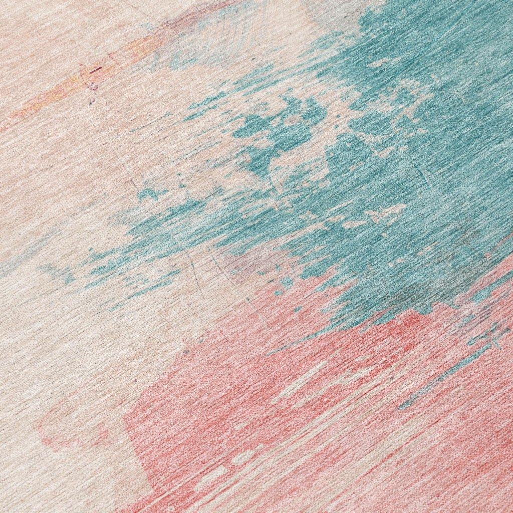 Elanisse Pink Washable Indoor - Outdoor Rug - LOOMLAN - LOOMLAN Rugs - Outdoor Rugs