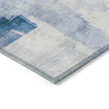 Elanor Blue Washable Indoor - Outdoor Rug - LOOMLAN - LOOMLAN Rugs - Outdoor Rugs