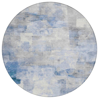 Elanor Blue Washable Indoor - Outdoor Rug - LOOMLAN - LOOMLAN Rugs - Outdoor Rugs
