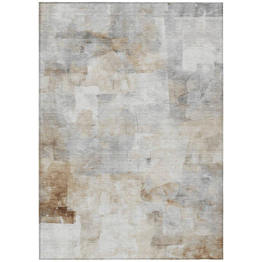 Elanor Brown Washable Indoor - Outdoor Rug - LOOMLAN - LOOMLAN Rugs - Outdoor Rugs
