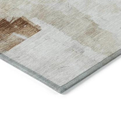 Elanor Brown Washable Indoor - Outdoor Rug - LOOMLAN - LOOMLAN Rugs - Outdoor Rugs