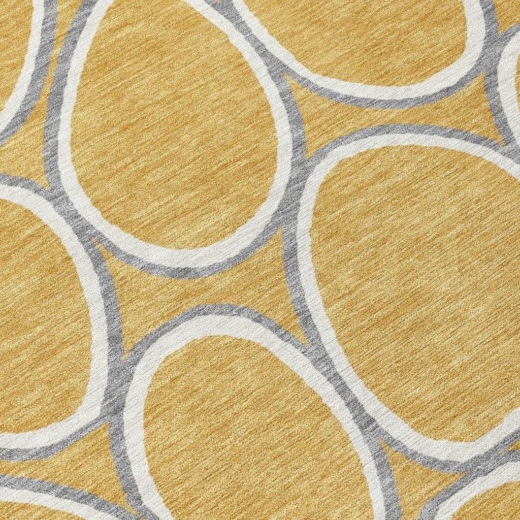 Elantra Gold Washable Indoor-Outdoor Rug-Outdoor Rugs-LOOMLAN Rugs-LOOMLAN